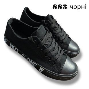 Кеди жіночі Violetta чорні 888-3 (36) 888-3-1 фото